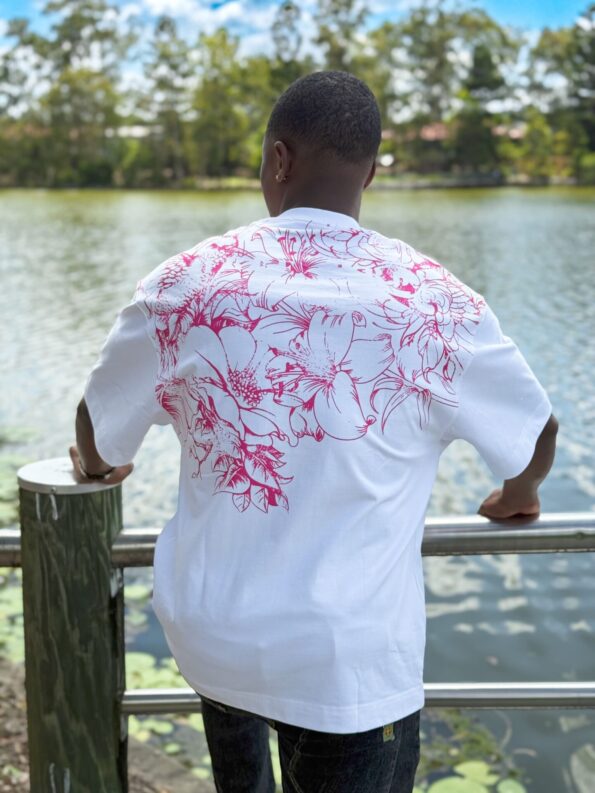white t-shirt-with-flower