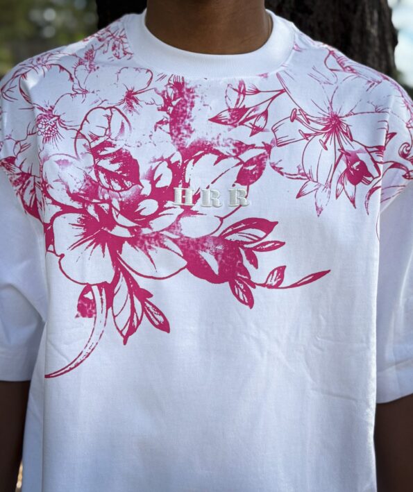 white t-shirt-with-flower